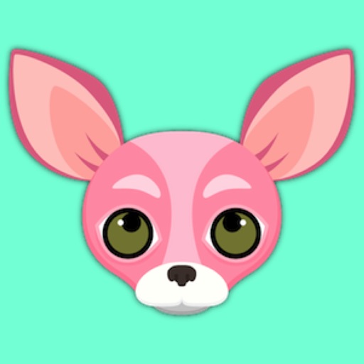 Pink Valentine's Chihuahua Emoji Stickers