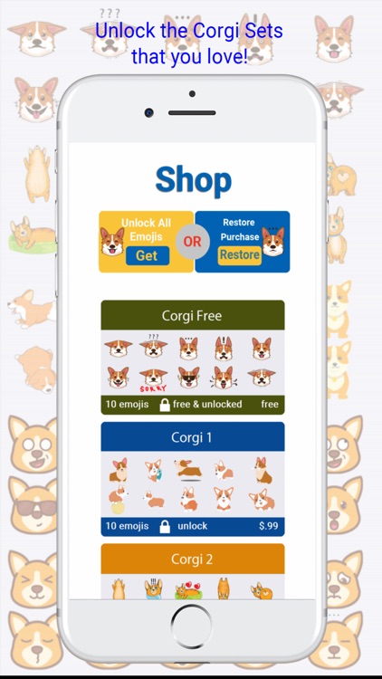 CorgiMoji - Cute Corgi Dog Emojis Keyboard screenshot-3