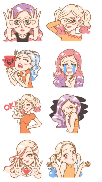 Supermodel Stickers by Abay Imanberlin