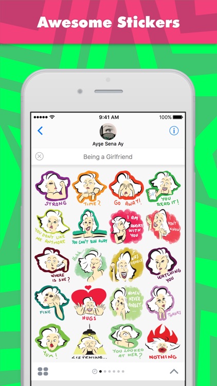 Being a Girlfriend stickers by Ayşe Sena Ay