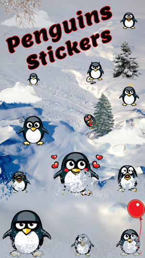 Penguin Emoji Stickers(圖1)-速報App