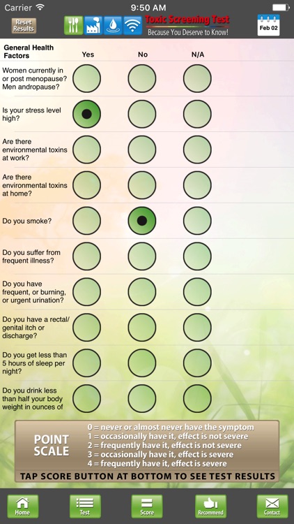 Toxic Screening Test