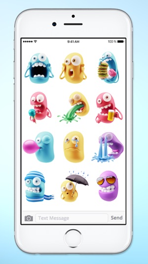 Silly 3D Monster Emojis Sticker Pack(圖5)-速報App