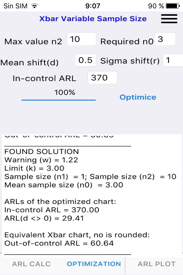 XBar control chart with VSS screenshot 2