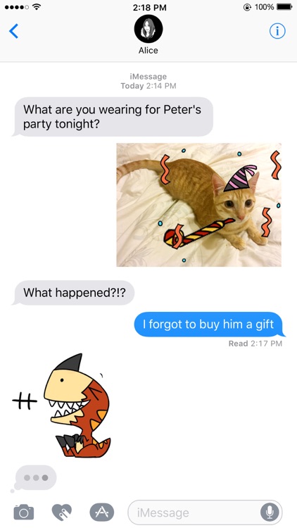 Tikka & Benedict - animated dinosaur stickers