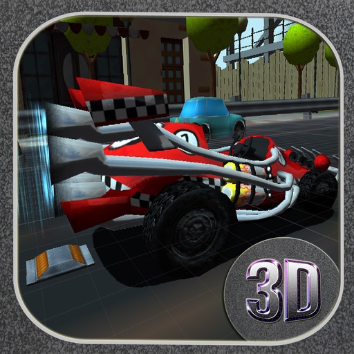 ` 3D Cartoon Town Racer Racing Simulator Free game Icon