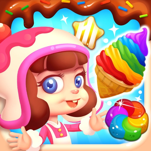 Sweet Candy Garden Mania:Match 3 Free Game Icon