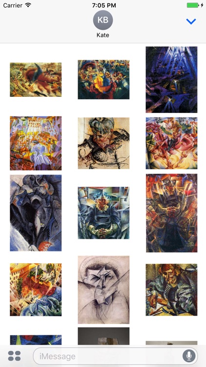 Umberto Boccioni Artworks Stickers screenshot-3