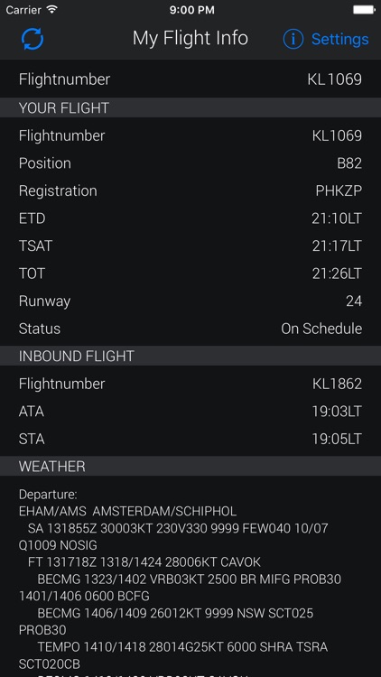 My Flight Info