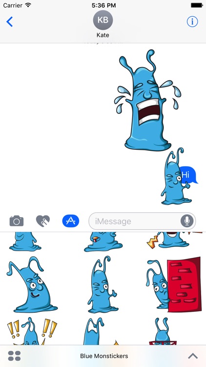 Blue Monstickers screenshot-3