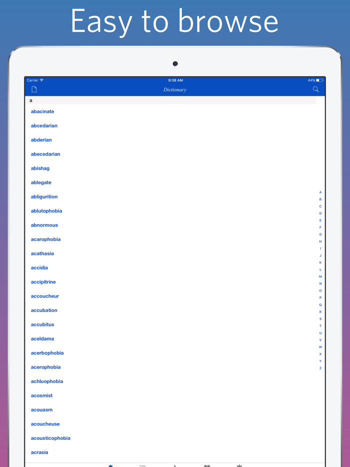 Dictionary of obscure words