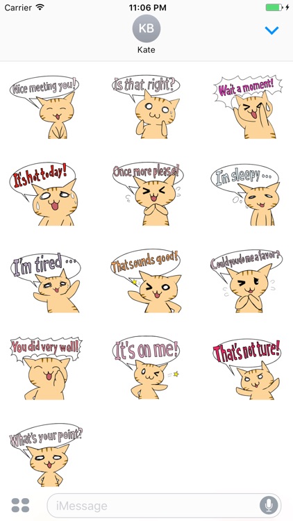 Gilbert The Pretty Cat Stickers