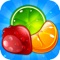 Clear three or more same fruits to score points, try to use game props to make more combos