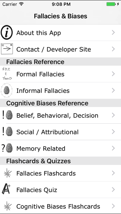How to cancel & delete Fallacies and Biases from iphone & ipad 1