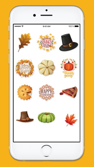 Happy Thanksgiving Fall and Autumn Sticker Pack(圖5)-速報App