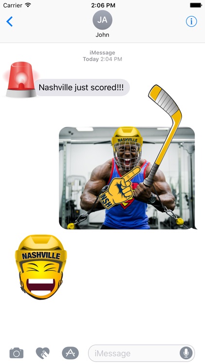 Nashville Hockey Stickers & Emojis