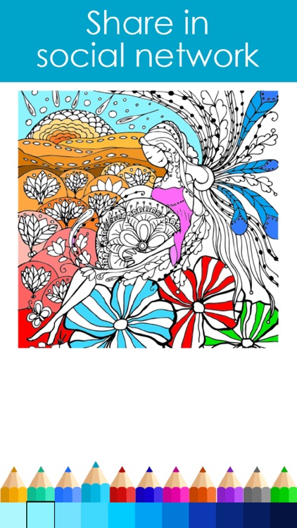 Princess Colorful - Coloring Book for Adults