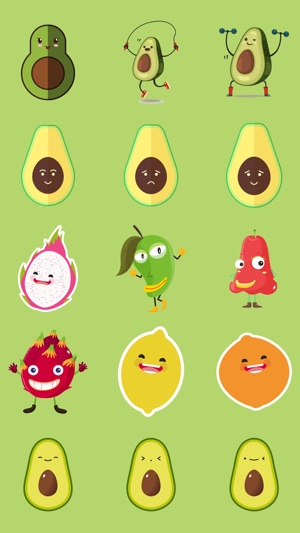 Avacado Emoji Stickers(圖1)-速報App