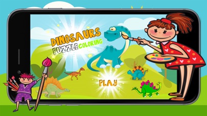 How to cancel & delete Dinosaurs Puzzle Coloring Pages Game for Kids from iphone & ipad 1