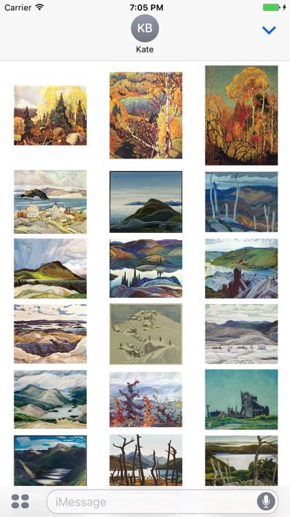 Franklin Carmichael Artworks Stickers