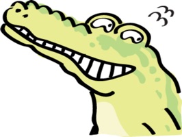 Crocodile And Chicken stickers by wenpei