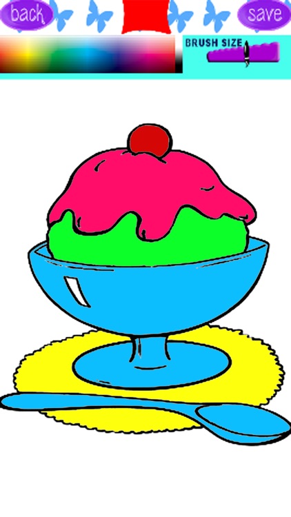 Draw Sweet Ice Cream Coloring Book Game Free