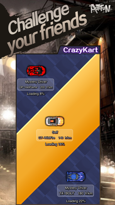 Crazy Kart - drag racing on route66 screenshot 4