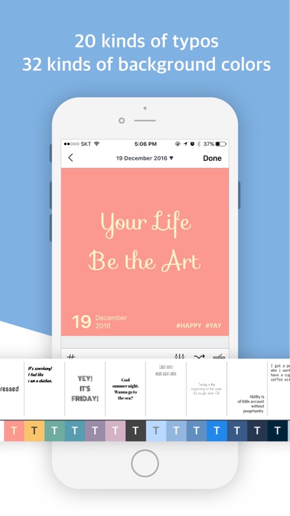 Paletto: Apply typo filter to your diary for Insta