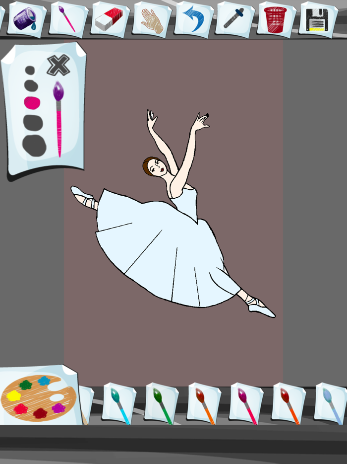 Ballet Coloring Book