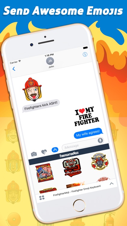 FirefighterMoji - Firefighter Emoji Keyboard
