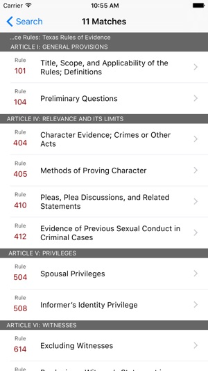 Texas Rules of Evidence (LawStack's TX Law)(圖5)-速報App