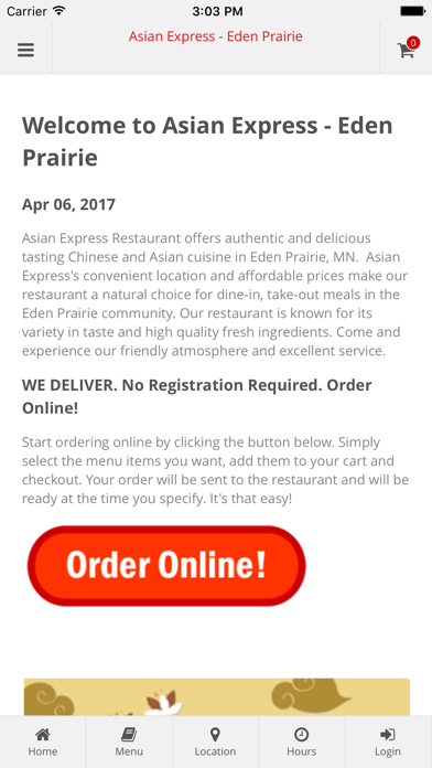 How to cancel & delete Asian Express Eden Prairie from iphone & ipad 1