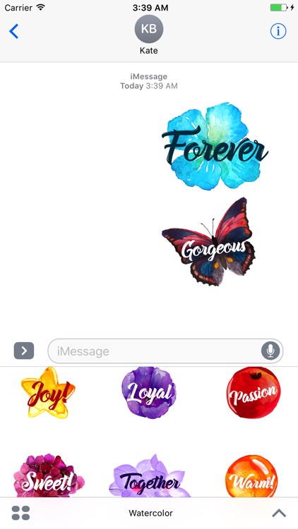 Sweet Watercolor Stickers by Paci