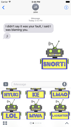 LaughBot: Animated Robot Stickers(圖4)-速報App