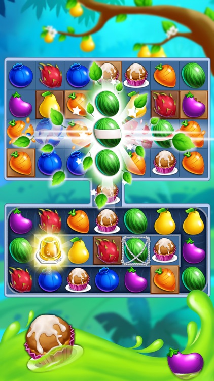 Monster Fruit Pop Jam: match 3 games matching free screenshot-4
