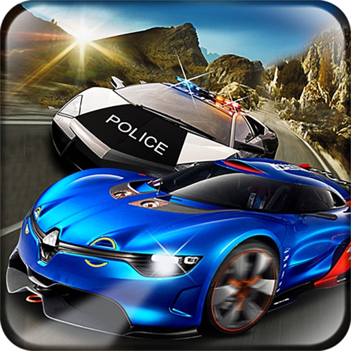 Trafic Racer Police Chase-Real City Car Racing Icon