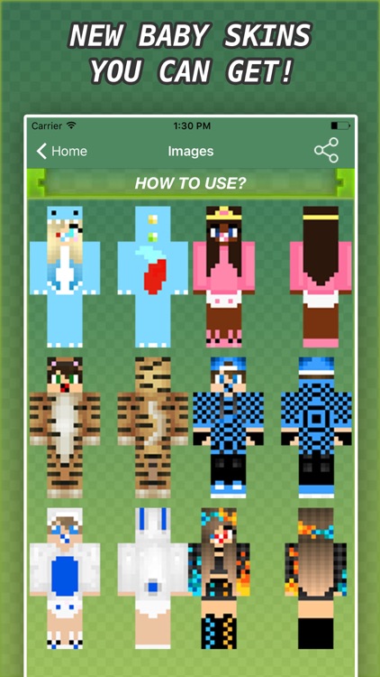 New BABY SKINS FREE For Minecraft PE Pocket & PC