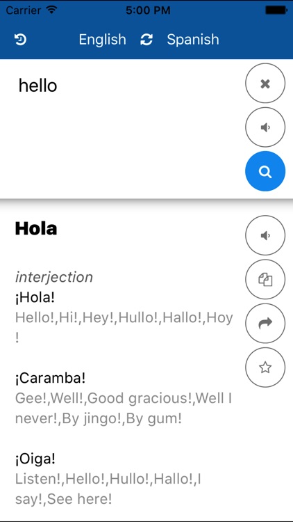 Spanish English Translate