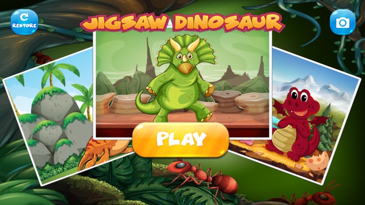 dinosaur jigsaw learning games for kids