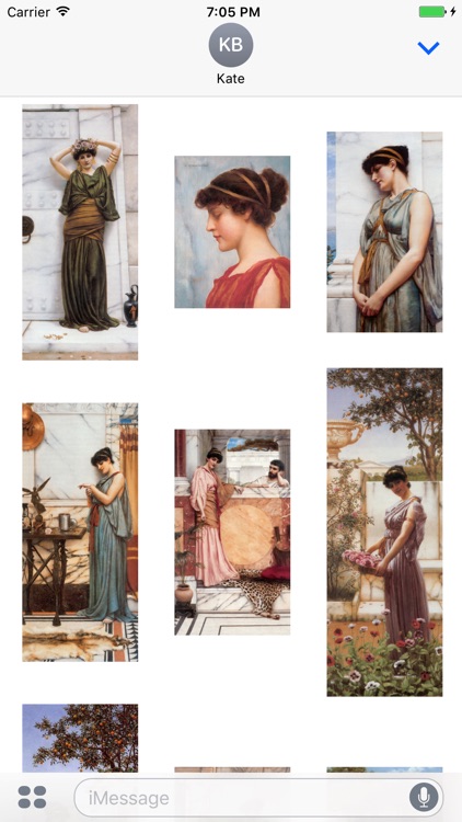 John William Godward Artworks Stickers