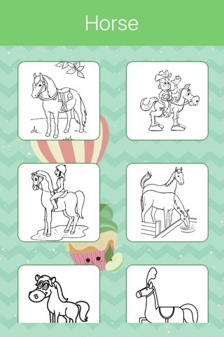 Horses Coloring Book for Kids: Learn to color screenshot 3
