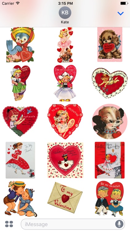 Vintage Valentine Sticker Pack