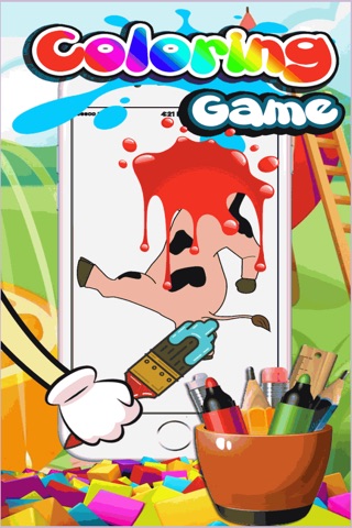 Coloring Page Game Barnyard Version screenshot 2