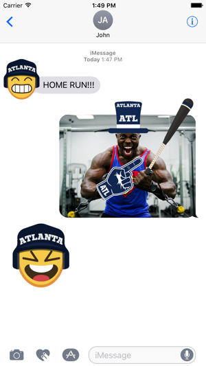 Atlanta Baseball Stickers & Emojis(圖2)-速報App