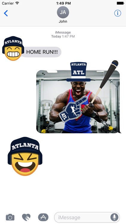 Atlanta Baseball Stickers & Emojis