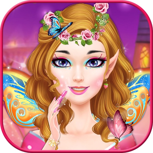 Magical Forest Fairy Salon Makeover Girl Game Icon