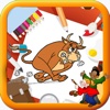 Kids Game Buffalo Coloring Version