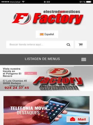 Screenshot 1 Factory Electrodomésticos On-Line iphone