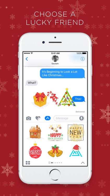Apply Holiday Stickers