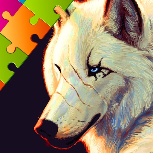 Wolf Jigsaw Puzzles, Drag and Drop Puzzle for Kids iOS App